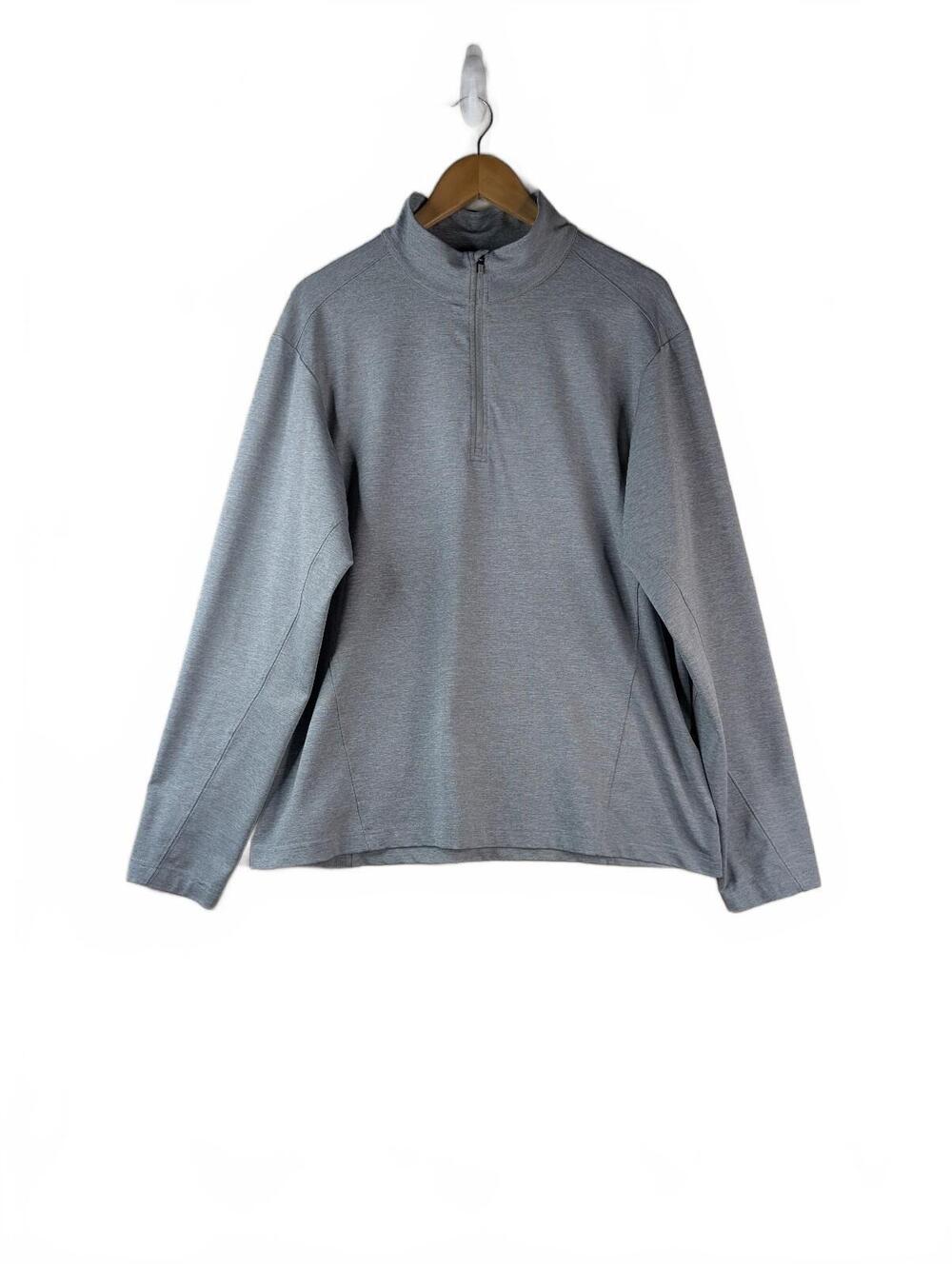 Walter Hagen Men's 1/4-Zip Golf Pullover Light Grey Heather Size L